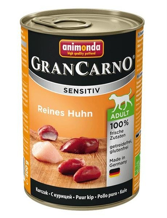 Animonda Grancarno Sensitiv Reines Huhn 400 g - mokra karma dla psów kurczak 400g