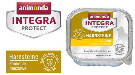 Animonda Integra Protect Harnsteine mit Huhn 100 g - mokra karma dla kotów ze zwyrodnieniem stawów z kurczakiem 100g