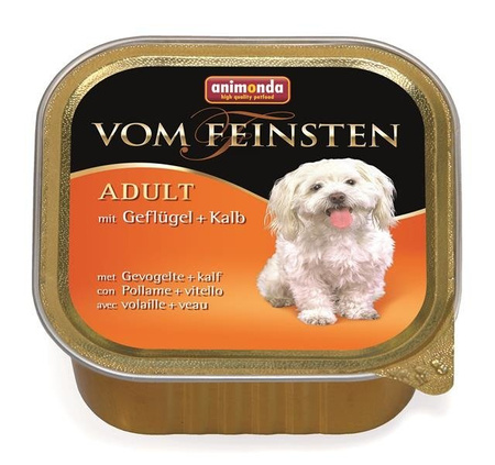 Animonda Vom Feinsten Adult Mit Geflugel + Kalb 150 g - mokra karma dla psów dorosłych drób i cielęcina 150g