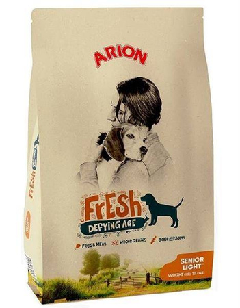Arion Fresh Senior&Light  12kg-Pełnoporcjowa karma sucha dla starszych psów i ze skłonnością do nadwagi.