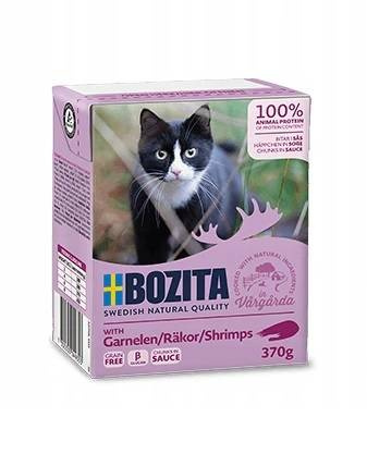 BOZITA Feline mit Garnelen 370 g - mokra karma dla kotów dorosłych, krewetki 370 g