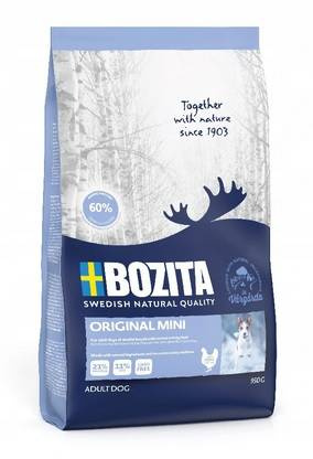 BOZITA Naturals Original Mini 950 g - sucha karma dla wrażliwych, dorosłych psów o normalnym poziomie aktywności, rasy małej, jagnięcina 950 g 
