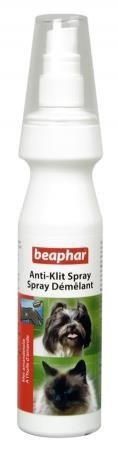 Beaphar Anti Klit Spray 150 ml - spray z olejkiem migdałowym dla psów i kotów ułatwiający rozczesywanie 150ml