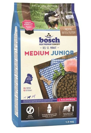 Bosch PetFood Bosch Medium Junior 1 kg - sucha karma dla młodych psów rasy średniej 1kg