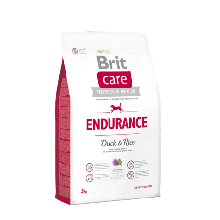 Brit Care Endurance Duck & Rice - sucha hipoalergiczna karma dla aktywnych psów kaczka i ryż 3kg