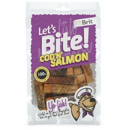 Brit Let's Bite Cod'n' Salmon 80 g - przysmak dla psów dorsz i łosoś 80g