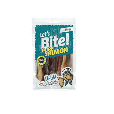 Brit Let's Bite Pure Salmon 80 g - przysmak dla psów łosoś z dorszem 80g