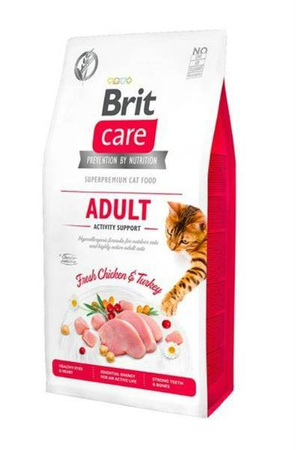 Brit care cat grain-free adult 400 g - sucha karma dla kotów dorosłych, wychodzących, 400 g
