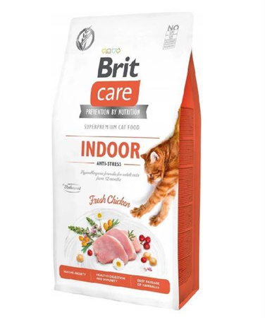 Brit care cat grain-free indoor 2 kg - sucha karma dla kotów dorosłych żyjących w domu, 2 kg