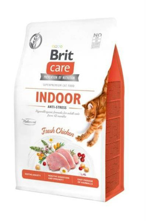 Brit care cat grain-free indoor 400 g - sucha karma dla kotów dorosłych, żyjących w domu, 400 g