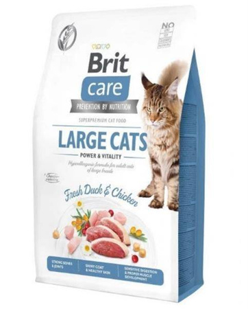 Brit care cat grain-free large cats 400 g - sucha karma dla kotów dorosłych, dużych ras, 400 g