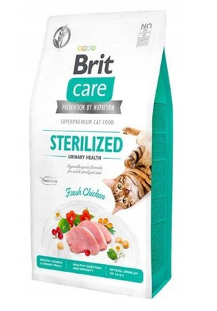 Brit care cat grain-free sterilized urinary 400 g - sucha karma dla kotów dorosłych, sterylizowanych, 400 g