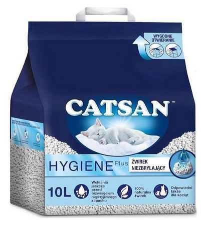 CATSAN Żwirek Hygiene 10l - naturalny żwirek dla kota