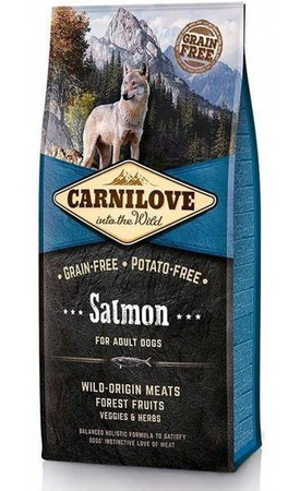 Carnilove salmon for adult 12+2 kg - sucha karma dla psów dorosłych z łososiem 12+2 kg 