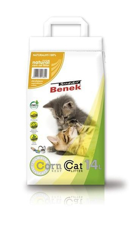Certech Super Benek Corn Cat Natural 14 l - żwirek kukurydziany dla kotów 14l