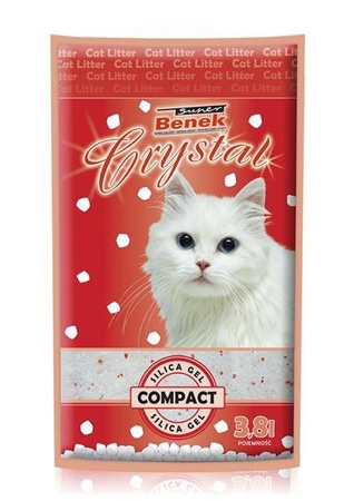 Certech Super Benek Crystal Compact Mega Pack 3.8 l -  żwirek dla kotów gwiezdny pył 3.8l