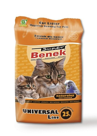 Certech Super Benek Standard 25 l -  gruboziarnisty żwirek dla kotów naturalny 25l