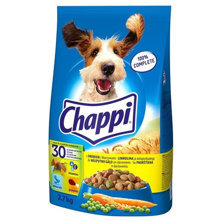 Chappi Drób 2.7 kg - sucha karma dla psów z drobiem 2.7 kg