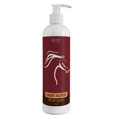 DARK HORSE Shampoo 400ml - intensyfikujący kolor szampon dla koni o czarnej i ciemnej sierści