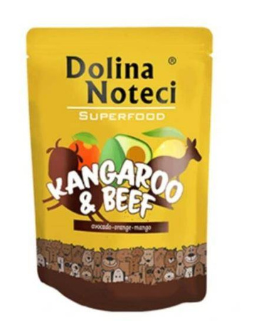 Dolina Noteci superfood kangur i wołowina 300g - mokra karma dla psów dorosłych wszystkich ras, 300 g