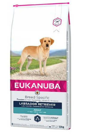 Eukanuba Dog Dry Breed Specific All Labrador Retriever Chicken 12 kg - sucha karma dla psów rasy Labrador Retriever, kurczak,12kg