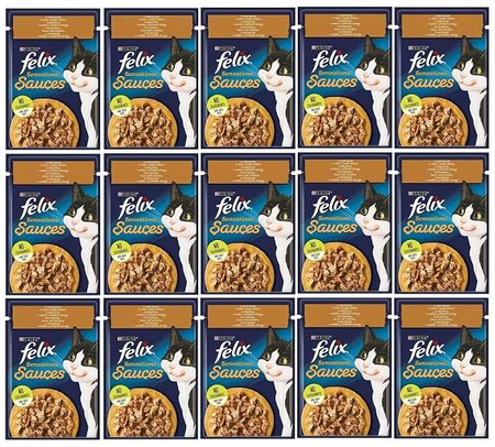 FELIX Sensations GiG Indyk w sosie 26 x 85g -  pełnowartościowa mokra karma dla dorosłych kotów wszystkich ras ZESTAW