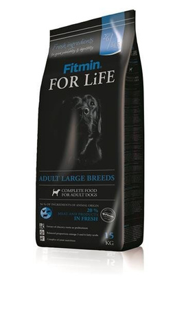 Fitmin For Life Adult Large 15 kg - sucha karma dla dorosłych psów rasy dużej hipoalergiczna 15kg
