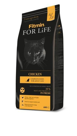 Fitmin For Life Chicken 400 g - sucha karma dla kotów z kurczakiem 400g