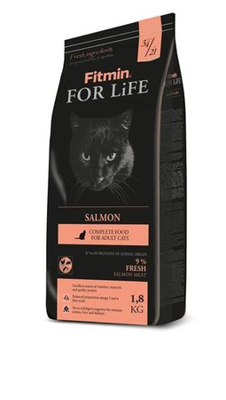 Fitmin For Life Salmon 1.8 kg - sucha karma dla kotów z łososiem 1.8kg