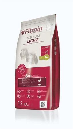 Fitmin Medium Light 3 kg - sucha karma dla psów rasy średniej z obniżoną zawartością tłuszczu 3kg
