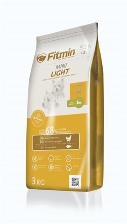 Fitmin Mini Light 3 kg - sucha karma dla psów rasy małej z obniżoną zawartością tłuszczu 3kg