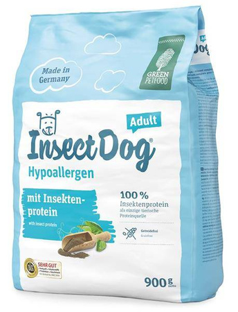 InsectDog Hypoallergen 900g - hipoalergiczna sucha karma dla psów dorosłych, 900g