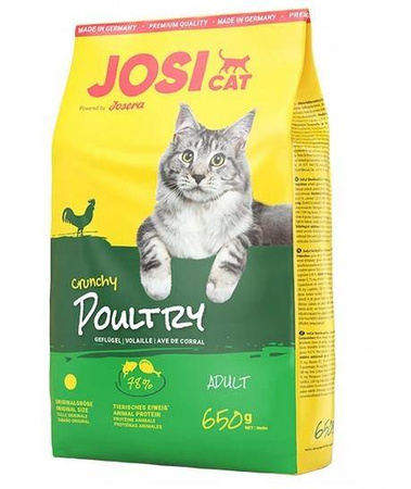 Josea JosiCat Crunchy Poultry 650g -  sucha karma dla dorosłych kotów