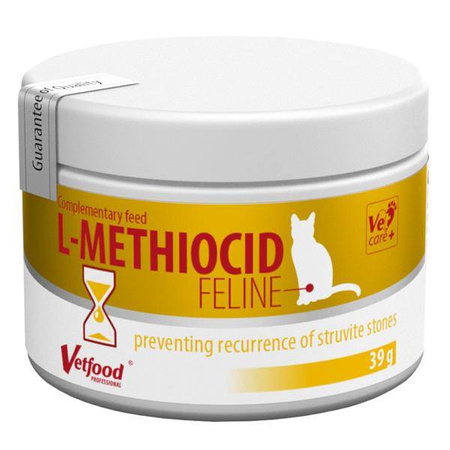 L-Methiocid Feline 39g - preparat dla kota, wspierający układ moczowy, 39g