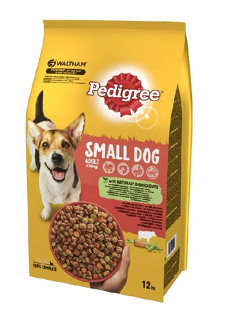 PEDIGREE Adult 12 kg (małe rasy) - sucha karma dla psów z wołowiną i warzywami 12kg