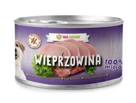 Paka Zwierzaka KARMA MOKRA Wieprzowina 100% 410g - mokra karma dla psów dorosłych 410 g