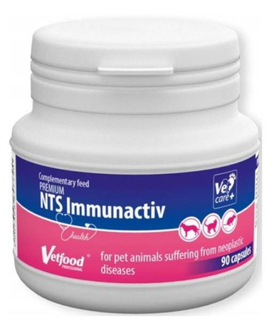 Premium NTS Immunactiv Anticachectic 90 caps - preparat dla zwierząt z chorobą nowotworową,90caps
