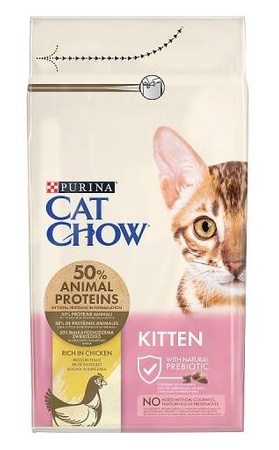 Purina Cat Chow Kitten Ricco in Pollo 1.5 kg - sucha karma dla kociąt z kurczakiem 1.5kg