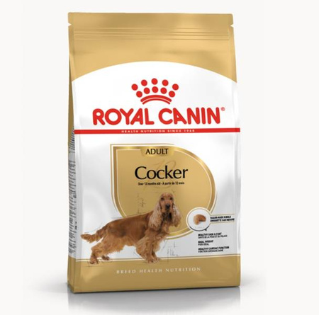 Royal Canin Adult Cocker 12kg - karma dla psów rasy Cocker powyżej 12-tego miesiąca życia 12kg