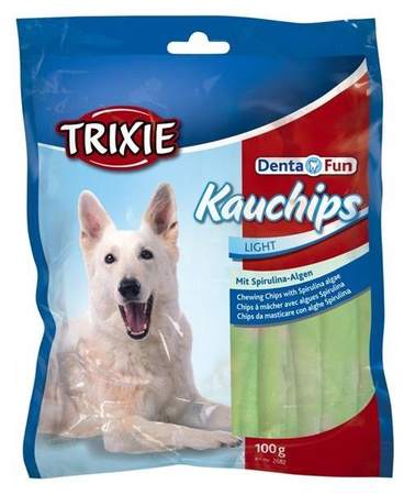 Trixie Kauchips Light Mit Spirulina - Algen 100 g - paski do żucia dla psów z algami 100g