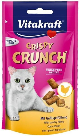 Vitakraft Crispy Crunch mit Geflugelfullung 60 g - przysmak dla kotów z drobiowym nadzieniem 60g