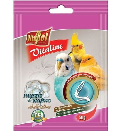 Vitapol Vitaline dla Ptaków Muszle + Wapno 50 g 2043