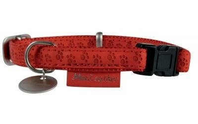 Zolux obroża dla psa mac leather czerwona 15 mm