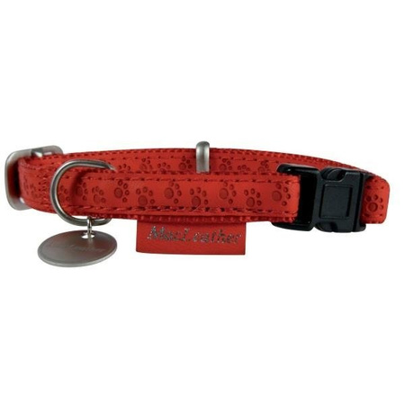 Zolux obroża dla psa mac leather czerwona 20 mm